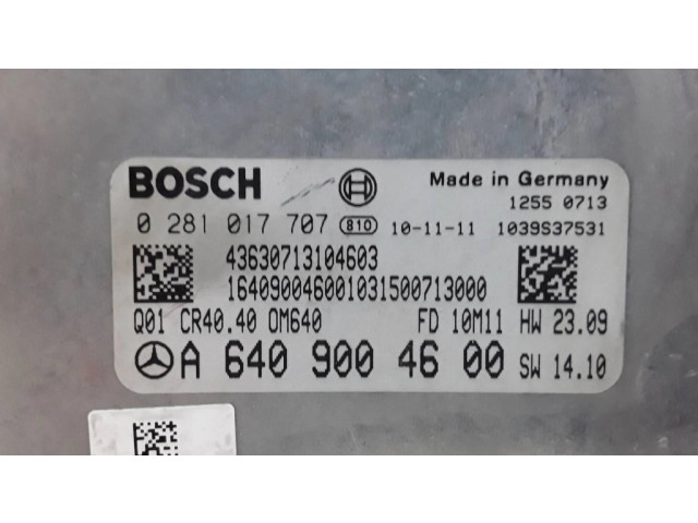 Řídící jednotka A6409004600, 0281017707   Mercedes-Benz B W245 2005