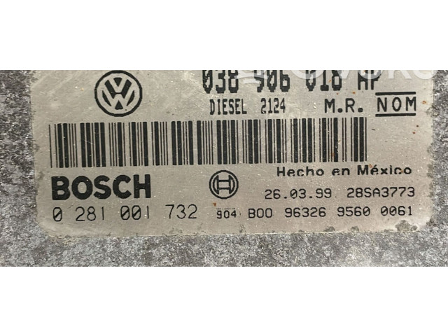 Řídící jednotka 0281001732, 0281001732   Volkswagen New Beetle 2009