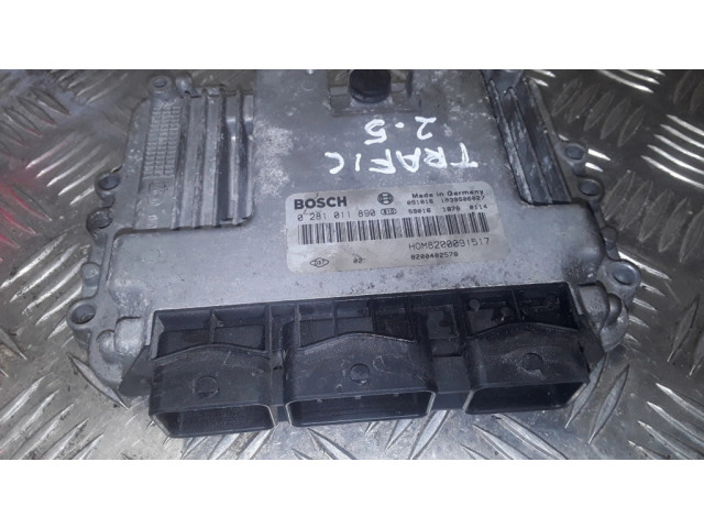 Řídící jednotka 0281011890, 8200091517   Renault Trafic II (X83) 2006