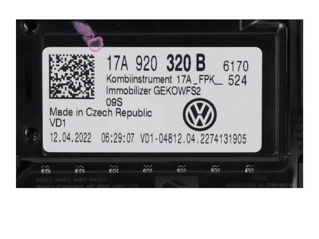 Přístrojová deska  Volkswagen T-Roc 2022 17A920320B  