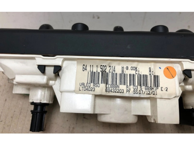 Блок управления климат-контролем 64111502214, 1502214   Mini One  Cooper R50  53