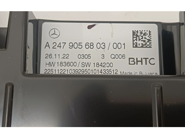 Блок управления климат-контролем A2479056803   Mercedes-Benz CLA C118 X118