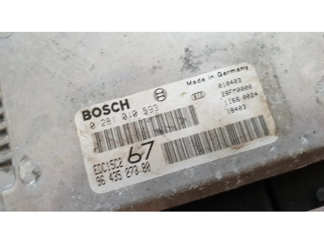 Řídící jednotka 9643527380, 0281010593   Peugeot 407 2006