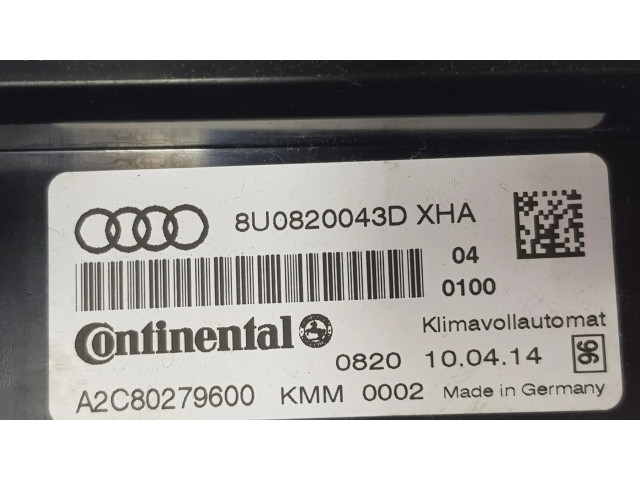 Блок управления климат-контролем 8U0820043D   Audi RS Q3