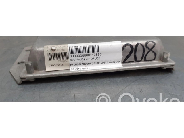 Řídící jednotka 3910127512, CENTRALITAMOTORUCE   Hyundai Accent 