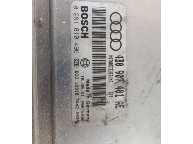 Блок управления двигателя 4B0907401AE, 4B0907401AE   Audi A6 S6 C5 4B