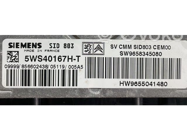 Řídící jednotka SW9658345080, SW9658345080   Peugeot 407 2004