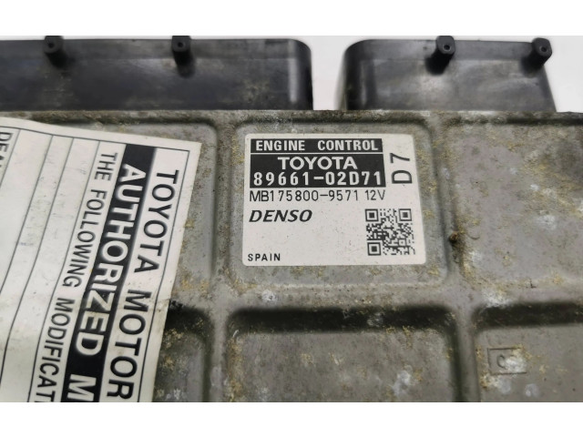 Řídící jednotka 8966102D71, MB1758009571   Toyota Auris 150 2007
