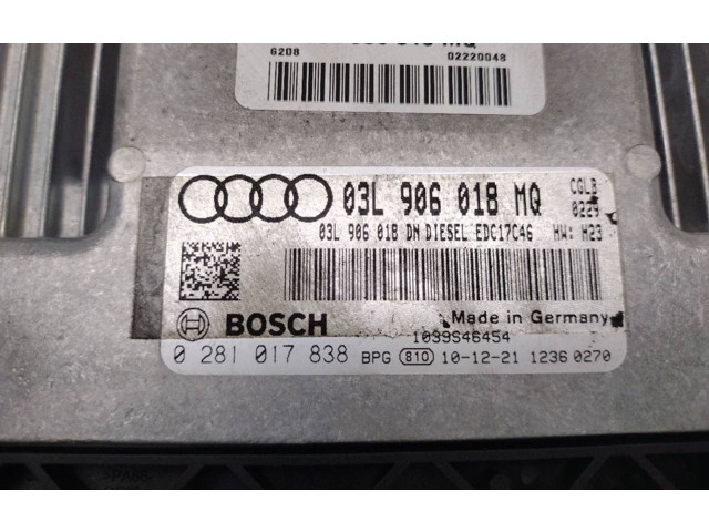 Řídící jednotka 0281017838   Audi Q5 SQ5 2012