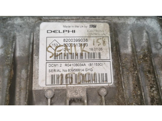 Řídící jednotka 8200399038, 8200513163   Renault Megane II 2006