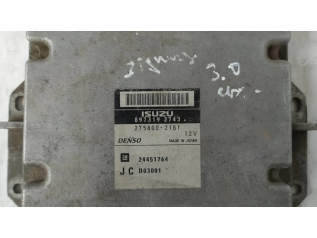 Блок управления двигателя 24451764, 2758002181   Opel Signum