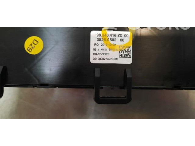 Блок управления климат-контролем 98340416ZD   Toyota Proace
