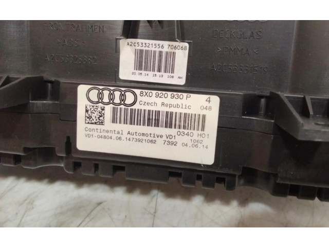 Спидометр (приборный щиток) 8X0920930C   Audi A5 Sportback 8TA 