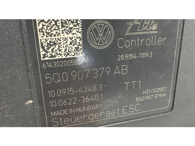 Блок АБС 5Q0907379AB, 10062236401   Audi  A3 S3 8V  2013-2019 года