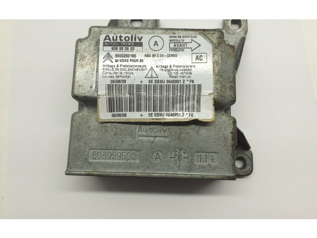 Блок подушек безопасности 9665250180, 608990600   Citroen Jumpy