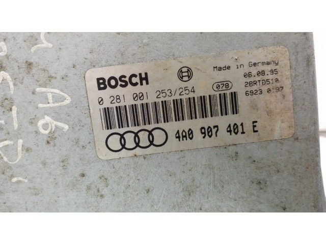 Блок управления двигателя 4A0907401E, 0281001253   Audi A6 S6 C4 4A