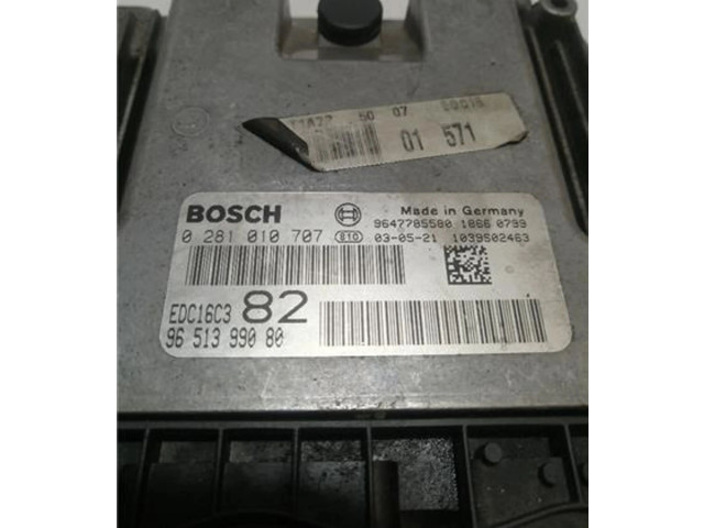 Vstřikovací čerpadlo 9651399080, 0281010707   Peugeot 206    DV4TD(8HX) 