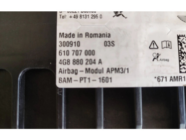 Подушка безопасности пассажира 4G8880204A   Audi A7 S7 4G