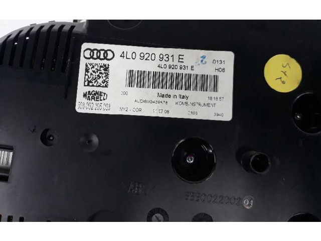 Přístrojová deska  Audi Q7 4L 2008 4L0920931E, 4L0920931DV  