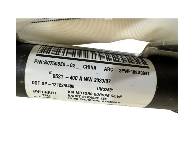 Боковая подушка безопасности B07508E002, 121226400   KIA Soul