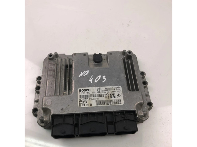 Řídící jednotka 9663475880, 0281012529   Peugeot 207 CC 2008