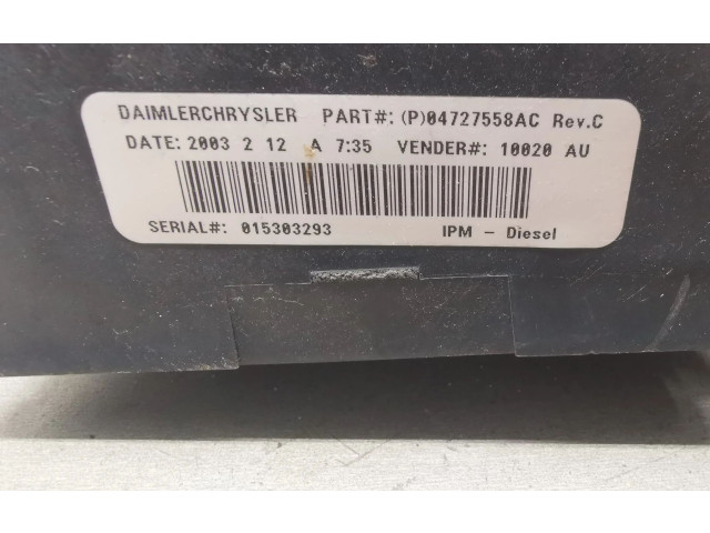   Pojistková skříňka 04727080AC, 04727558AC   Chrysler Voyager 2003