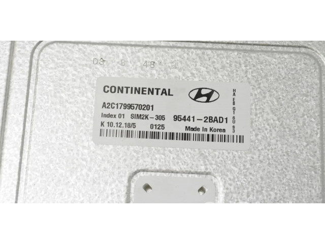 Блок управления двигателя 954412BAD1   Hyundai Ioniq