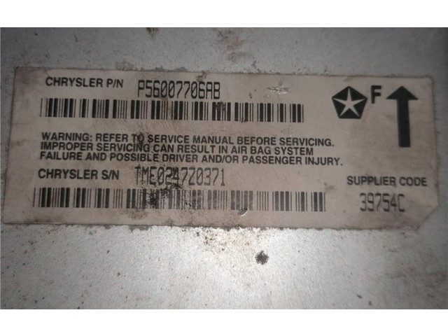 Блок подушек безопасности P56007706AB, 0090019   Jeep Grand Cherokee (WJ)
