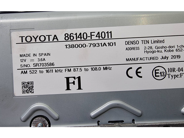Дисплей    86140F4011, 1380007931A101   Toyota C-HR I