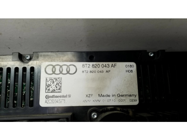 Блок управления климат-контролем 8T2820043AF   Audi A4 S4 B8 8K