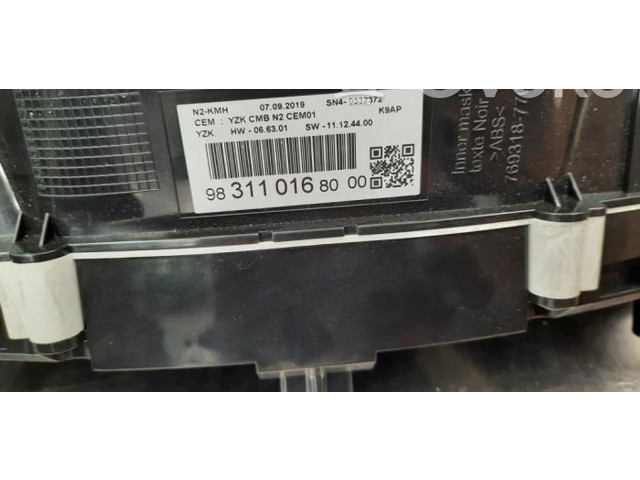 Панель приборов 9831101680   Peugeot Partner III       