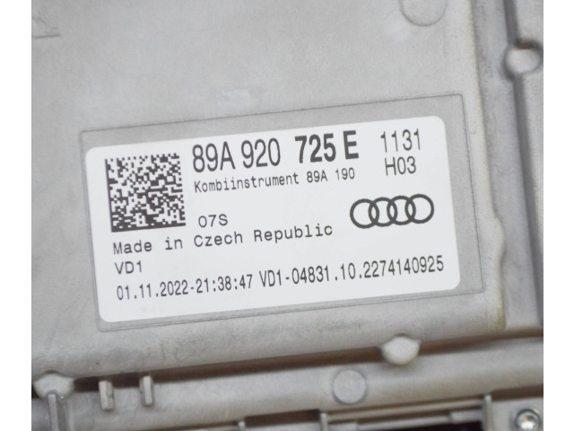 Přístrojová deska  Audi Q4 Sportback e-tron 2022 89A920725E, VD104831  
