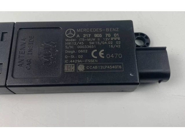 Řídící jednotka A2179057001   Mercedes-Benz C W205 2018