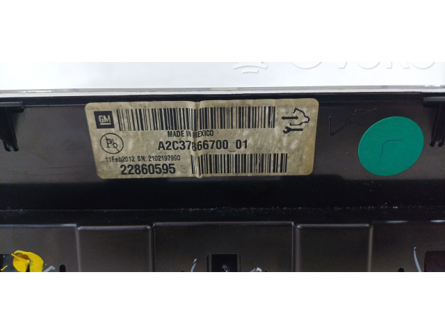 Přístrojová deska  Opel Ampera 2012 A2C37866700, 22860595  