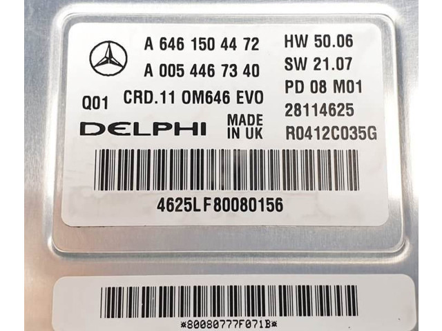 Řídící jednotka A6461504472, A0054467340   Mercedes-Benz C W204 2007