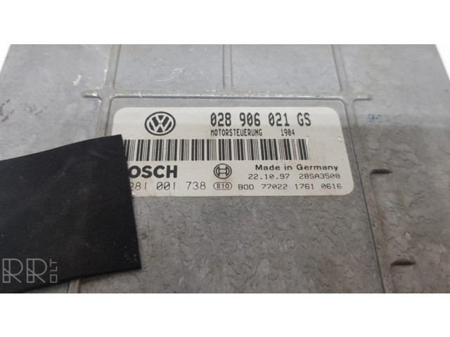 Řídící jednotka 028906021GS, 0281001738   Audi A4 S4 B5 8D 1996