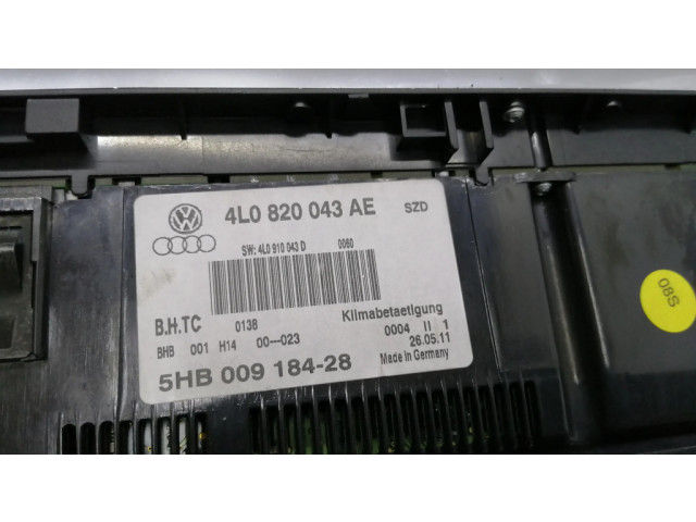 Блок управления климат-контролем 4L0820043AE   Audi Q7 4L