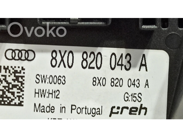 Блок управления климат-контролем 8X0820043B, 8X0820043A   Audi A1