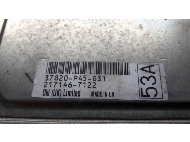 Řídící jednotka 37820P45G31   Honda Accord 1998