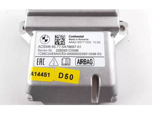 Блок подушек безопасности 5A78697, 65775A78697   BMW iX