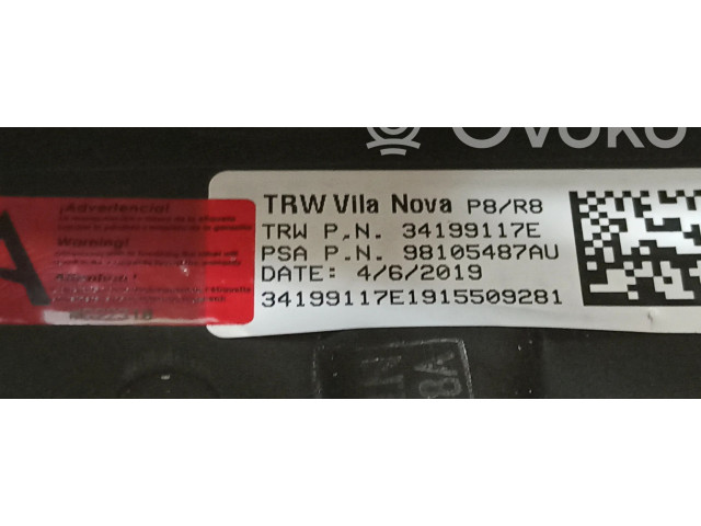 Volant Peugeot 3008 II 2019 98105487AU, 34199117E  