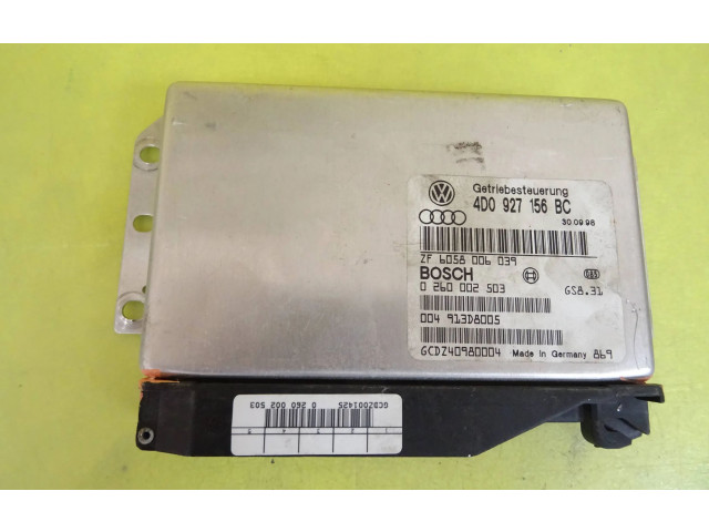 Блок управления коробкой передач 4D0927156BC, 0260002503   Audi A8 S8 D2 4D