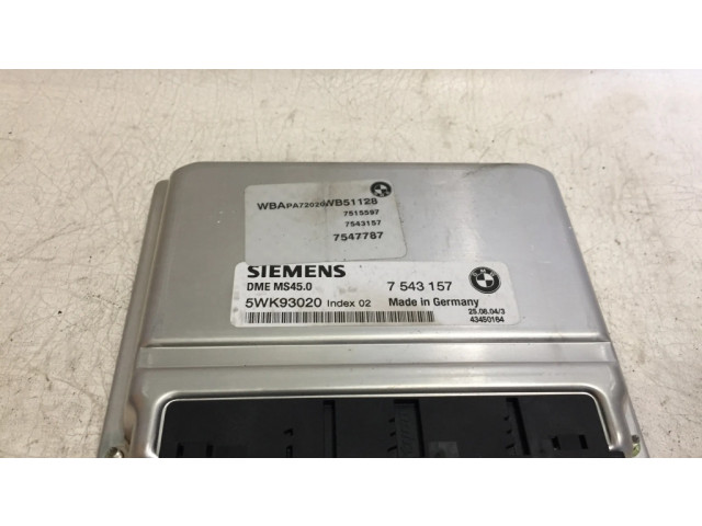 Блок управления двигателя 7543157, 7515597   BMW X3 E83