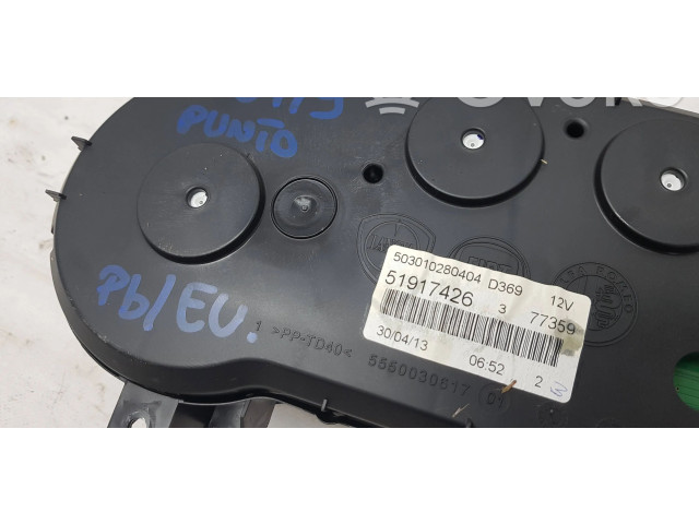 Přístrojová deska  Fiat Punto Evo 2010 51917426, 5550030617  