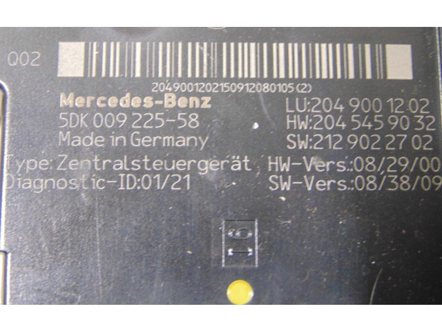Блок комфорта A2049001202, A2049005201   Mercedes-Benz C W204   