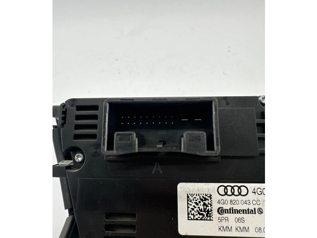 Блок управления климат-контролем 4G0820043CC, A2C91426800   Audi A6 S6 C7 4G