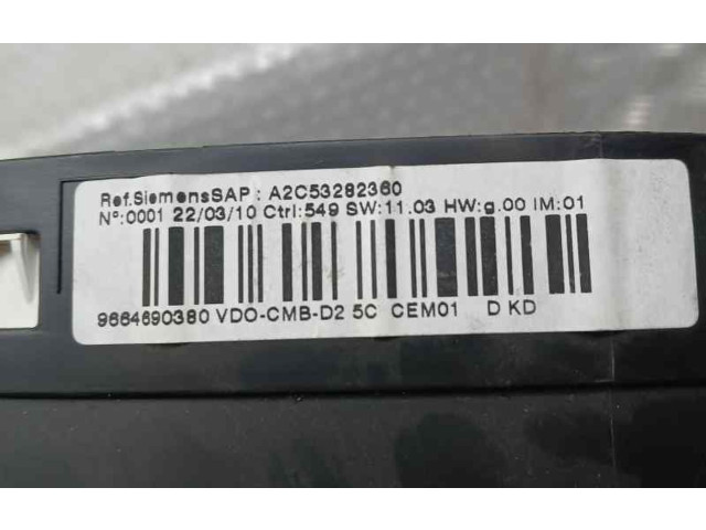 Přístrojová deska  Peugeot 407 2004 9664690380, A2C53282360  