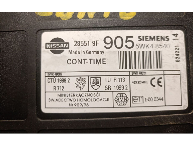 Pojistková skříňka Řídící jednotka BSM 285519F905, 285519F905   Nissan Terrano 2003