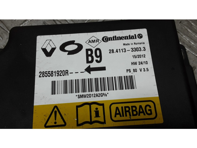 Блок подушек безопасности 285581920R, 28411333033   Renault Fluence
