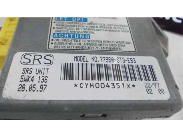 Блок подушек безопасности 77960ST3E83, CENTRALITAAIRBAG   Honda Civic